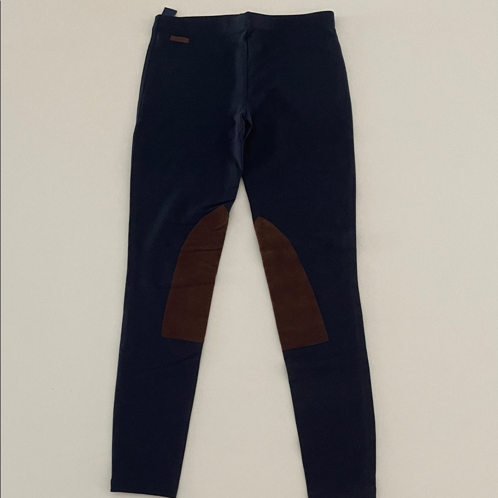 Polo Ralph Lauren Navy Riding Pants with Brown Patches